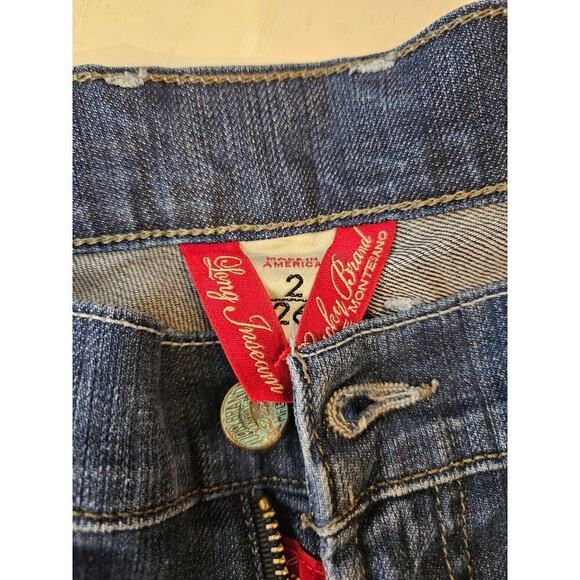 Lucky Brand Jeans Size 2 26/34 Women's Ladies Blue Sundown Flared Stretch Long - Picture 6 of 8